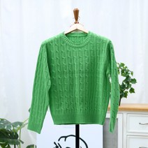 여성용 라라온 닉카다 꽈배기 니트