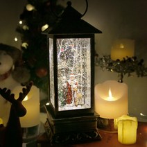 진심디자인 블랑 엔틱 세로램프 오르골, 01 블랑 램프 산타