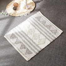 라뽐므 라자스탄 순면 욕실 발매트, 1P