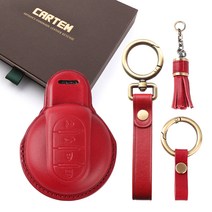 카템 감탄 3D 가죽 키 케이스 풀세트, 루비레드, 미니 01
