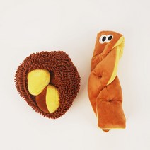 도그아이 강아지 노즈워크 장난감 밤톨이 + 꽈배기 세트, 혼합색상, 1세트