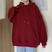 레이어 가능한 무지 심플 빅사이즈 임산부 후드티