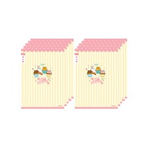 아이비스 여아용 초등3-6 독서록 좁은칸 노트 컵케이크 10231, 혼합색상, 10개