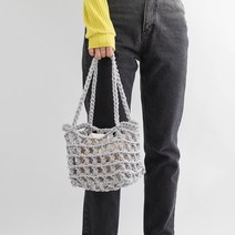 yarna 제밀리 망태기 네트백 세트, 그레이, 1세트