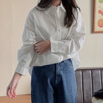 여성용 에델 루즈핏 코튼 셔츠