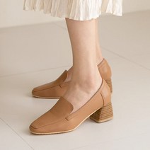 분홍코끼리 깔창 기회 가죽 펌프스힐 5cm