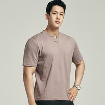 업클라스 남성용 헨리넥 포인트 반 팔 티셔츠 b083hf
