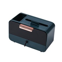 프리미엄 스토리지 티슈 박스, 그린, 1개