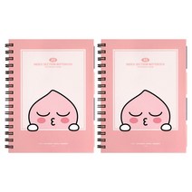 카카오프렌즈 모던st A5 인덱스 섹션 스프링 노트, 2개, 어피치