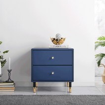 띠아모 500 2단 서랍형 협탁 방문설치, 네이비