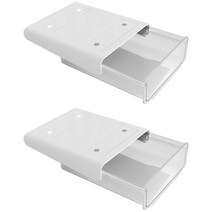 슬라이드 반투명 히든서랍 화이트 소형, 2개