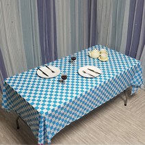 마켓피오 주방 일회용 파티 테이블보 그리드 타입4, 1개, 5개입