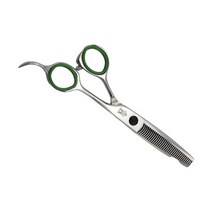 펫트롱 반려동물 미용 숱가위 16cm, 그린, 1개