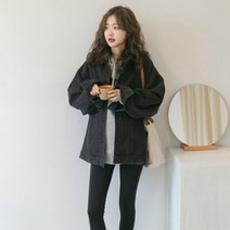 트렌디 긴팔 루즈핏 캐주얼 임산부 재킷