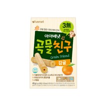 아이배냇 유아용 곡물친구 과자 감귤 5g x 8p, 6개, 감귤맛
