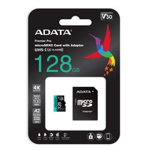 에이데이타 마이크로SD 메모리카드 UHS-I U3 V30S A2, 128GB