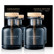 GIOVANNY 차량용 디퓨저 150ml 세트, 2개, 아베피치