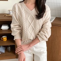 봉봉스토리 바래 니트 티셔츠 임부복