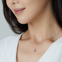 안나캐럿 여성용 에리카 14K 목걸이 ANS0326QRL + 쇼핑백