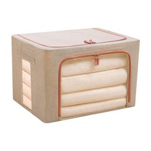 부스마켓 린넨 다용도 보관 가방 베이지 대 100L, 1개