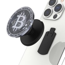 모란카노 탈부착 슬라이드 비트코인 트렌디 스마트 톡, 1개, 흑진주