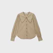 미카이브 스티치 와이드 카라 블라우스 HWBL121A