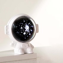 젤센 LED 우주인 빔프로젝터 오르골 무드등, 화이트