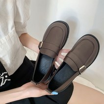 여성용 심플한 레트로 로퍼 GH14_RD_1785