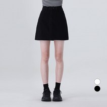 어썸어라운드 여성용 A라인 코튼 미니 스커트
