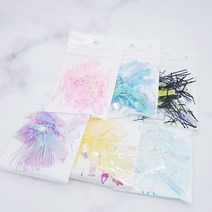 유리알네일 필름 컷팅형 테슬 6종 세트, 혼합색상, 1세트