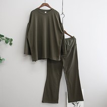 이얀 퍼프 소매 임산부 수유 겨울 기모 상하세트