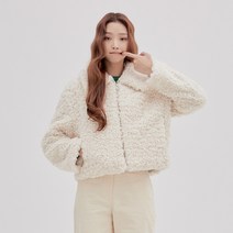 미쏘 여성용 스탠카라 숏집업