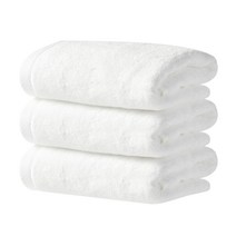 소프트터치 프리미엄 코튼 호텔타올 200g 40수 코마사, 리얼화이트, 3개