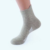 남성용 깔끔한 단목 스포츠양말 2족, 라이트그레이화이트(AA1214-3)