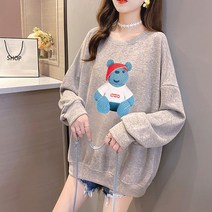 루즈핏 블루베어 임산부 빅사이즈 맨투맨