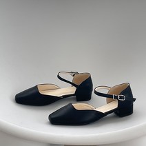 슈가펀 여성용 레이디 스트랩 플랫슈즈 2.5cm