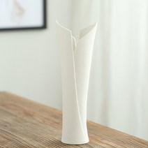 미니멀 스노우 롱 화병 B, 화이트