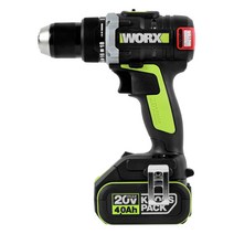 WORX 충전드릴 20V 4.0AH BL WU185.4, 1개