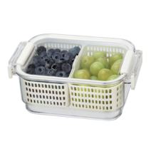 아카시아 듀오 프레쉬 직사각 야채보관함 소, 1개, 1개