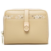 프리티지 귀여운 수채화 꽃잎 카드 지퍼 동전지갑