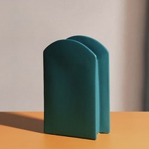 페이지127 맬러드 세라믹 화병, 딥 코발트 그린