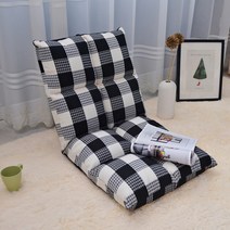 사각쿠션 좌식 의자, 체크