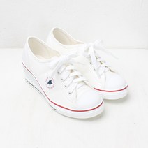 5목 웨지힐 캔버스 여성 스니커즈 YAfive-14