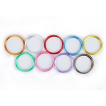 대진교육 포비월드 메탈릭 공예철사 2.0mm 2.5m 9색, 1개, 검정