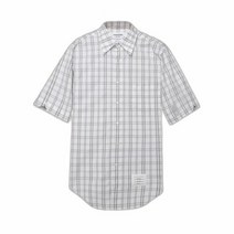 [명품]THOM BROWNE 톰브라운 년 플레이드 체크 포플린 셔츠 MWSA TMG4867 37 1 672375624