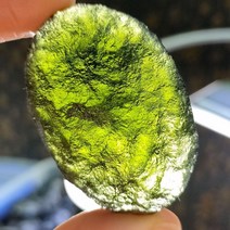 운석 METEORITE 수집 광물 몰다비테 천연 체코 임팩트 유리 거친 돌 크리스탈 에너지 스톤 30g 1 개, 6.2530g