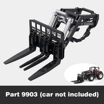 콤바인 트랙터 경운기 RC 자동차 원격 제어 농장 트랙터 농업 트레일러 LED 27MHZ 라디오 농부 합금 트럭 전자 용 선물, 9.Part 9빈티지3