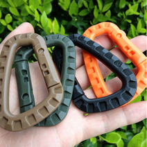 러브유어패밀리 카라비너 군용 배낭 버클 캠핑 워킹 등산 카라비너, 그린