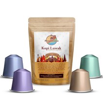 몽키 비즈니스 커피 코피 루왁 네스프레소 호환 캡슐 50캡슐 사향 고양이 MONKEY BUSINESS COFFEE, 1t