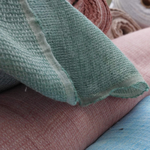 린넨100 퓨어 린넨 100 벌집 도비 조직감 트위드 원단, 4709 red